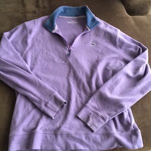 Vineyard Vines Cotton Zip Sweater